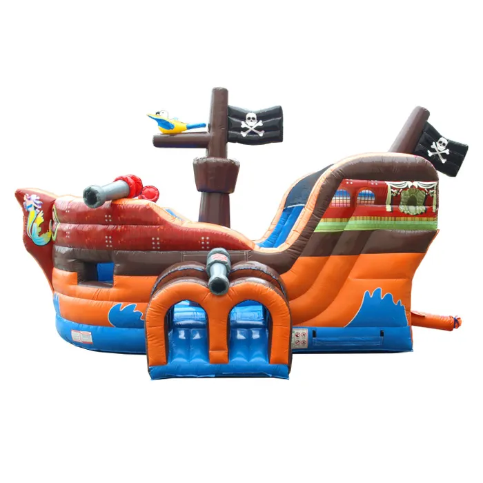 Pirate Ship Bounce House and Slide