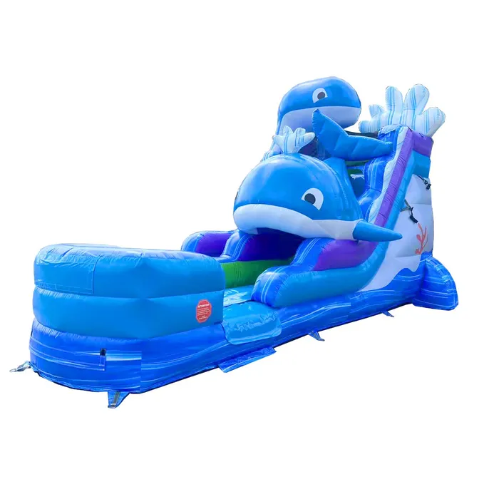15' Foot Inflatable Whale Water Slide — photo 5 of 6