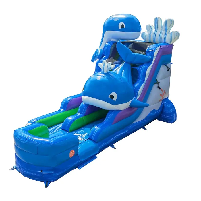 15' Foot Inflatable Whale Water Slide — photo 1 of 6