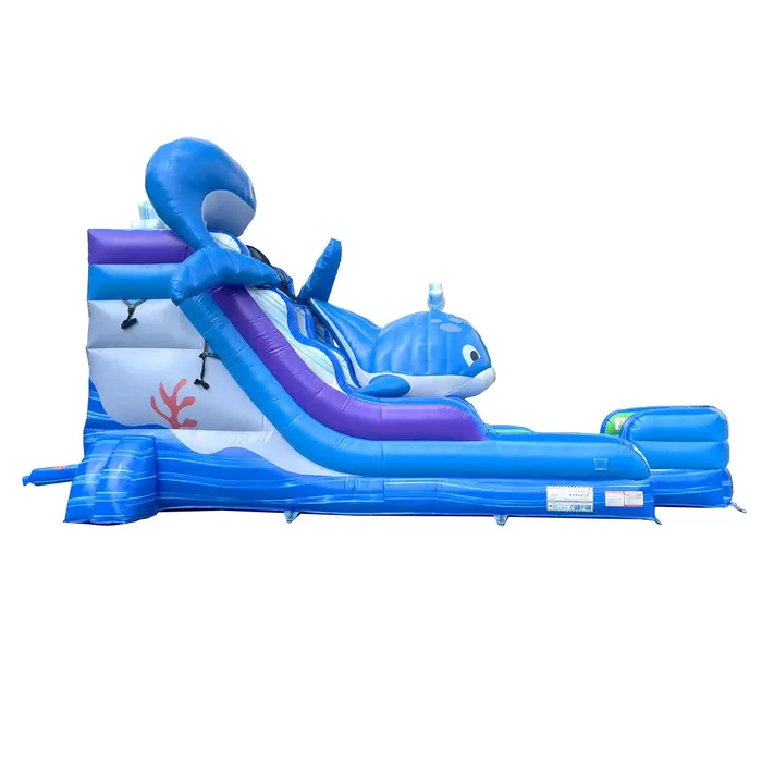 15' Foot Inflatable Whale Water Slide — photo 2 of 6